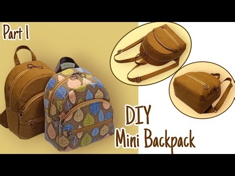 Part 1 DIY Cara Membuat Pola Tas/ Mini Backpack Pattern
