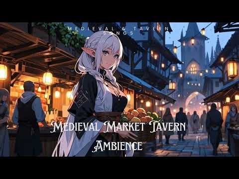 Medieval Market Tavern Ambience – Relaxing and Fun Music for Work & Study
