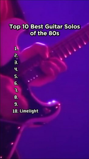Top 10 Best 80s Guitar Solos 🎸 #guitar #guitarsolo #80s