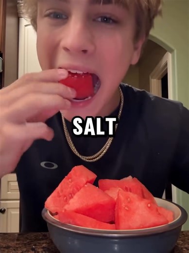 if you mix water melon and salt Mixing watermelon with salt is a traditional practice in many cultures, often used to enhance flavor and provide some additional benefits. Here’s a detailed look at the potential benefits and cautions: 1. Enhances Hydration Watermelon is ~90% water, helping with hydration. Salt contains sodium, which helps the body retain water and maintain electrolyte balance—useful in hot weather or after sweating. 2. Boosts Electrolytes Salt provides sodium, and watermelon cont