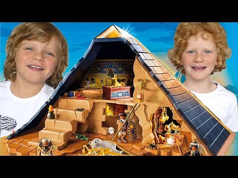 Fun kids 2017 unboxing Pharaoh's Pyramid History Playmobil 5386 best pyramid kids fun playing toy