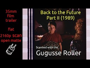 Back to the Future Part II (1989) 35mm film trailer, flat open matte, 2160p