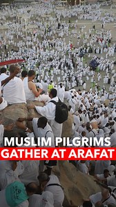 38K views · 1.9K reactions | Hajj is one of the largest religious gatherings on earth. The rituals officially started Friday when pilgrims moved from Mecca's Grand Mosque to Mina, a desert plain just outside the city. | A News | Facebook