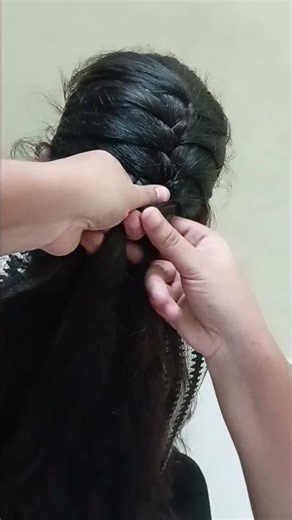 french bride hairstyle # looking beautiful #easy #party hairstyle