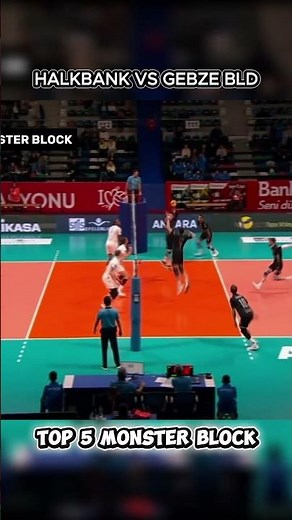 TOP 5 MONSTER BLOCK 🔥 | Halkbank vs Gebze BLD | Turkish Men’s Volleyball #turkishleague #volleyball