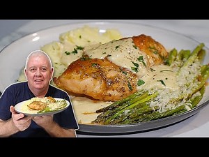 EASY Honey Mustard Chicken with Roasted Parmesan Asparagus