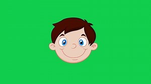 Animated Cartoon Boy Face On Green Stock Footage Video (100% Royalty-free) 3795243239 | Shutterstock