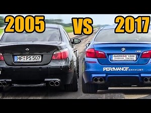 BMW M5 E60 V10 VS M5 F10 - Exhaust Sound & Accelerations!