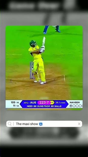 Glenn Maxwell 201* vs AFG Please subscribe #cwc23 #cwc #india #viratkohli #cricketlover #captaincool