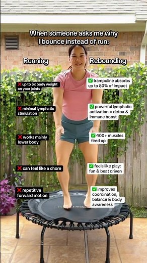 Running vs. Rebounding: What’s actually better? #minitrampoline #fitness #rebounding #funcardio