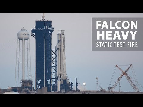 Watch live as SpaceX test fires the Falcon Heavy rocket