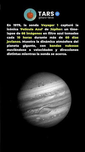 La "Película Azul" del Voyager 1: Júpiter en Movimiento