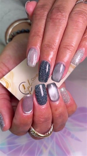 Silver Smoke Cat-Eye Smoky silver tones with magnetic cat-eye shine.
