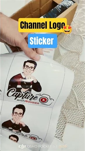 Youtube Channel Logo Stickers 😍 #youtubeshorts #channellogo #sticke #logostickers #suscribers