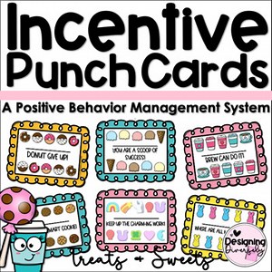 Reward Incentive Punch Cards and Classroom Signs | Positive Behavior Management