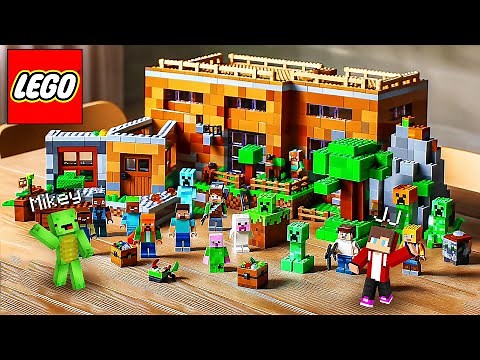 JJ and Mikey Became Real Life LEGO Toy - Minecraft Maizen