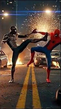 Brown Tech Spider-Man vs Fake Spiderman ⚡ Epic Final Battle! #shorts #spiderman