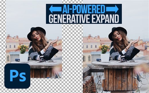 在 Photoshop 中使用 AI Generative Expand 扩展任何照片