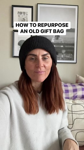 7.6K views · 270 reactions | HOW TO REPURPOSE AN OLD GIFT BAG here’s a top tip to recycle and reuse old gift bags that are too damaged to reuse as is! Let me know if you might give this a go? #reuseandrecycle #recycledgiftbag #simplecrafts #craftideas #diygiftwrap | Bang On Style | Facebook