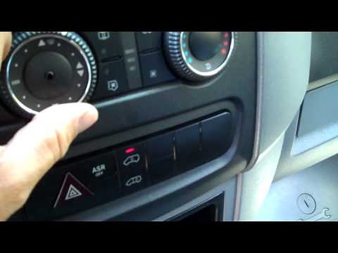 Mercedes Sprinter vans get stuck, best to turn of ASR. Learn about AC-operations too