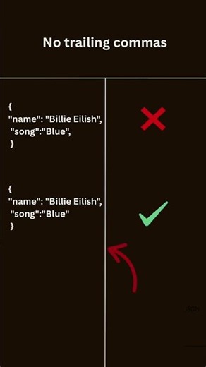 Tiny mistakes = big errors 😤Here are JSON rules you can’t forget #coding #learntocode #programming