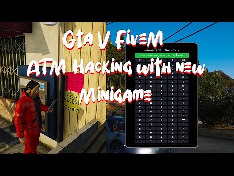 Gta V FiveM ATM Hacking with new Minigame