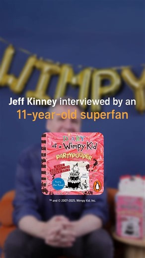 Audible Australia on Instagram: "Diary of a Wimpy Kid author Jeff Kinney answers some very important questions from a superfan 🎉"
