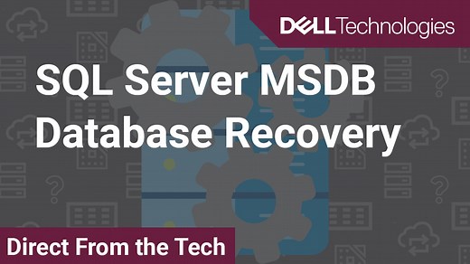 SQL Server MSDB 数据库恢复 | Dell 中国