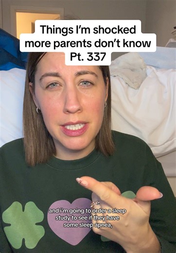 Regular snoring in kids isn’t cute or harmless. It can be a sign of sleep-disordered breathing and is linked to poor sleep quality, behavior concerns, learning issues, and growth problems. If your child snores most nights, it’s worth bringing up at their well visit. #pediatricnp #parentingadvice #kidssleep #snoring #npnatalie