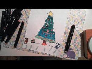 Draw a fun christmas tree