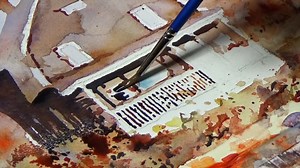 The Porch. Watercolor Tutorial by Björn Bernström