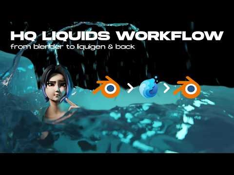 Quick high quality liquid sims workflow