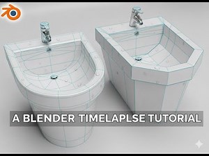 I Modeled a Bidet in Blender... (CLEAN Topology Timelapse)