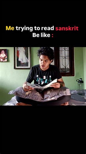 rahul on Instagram: "Sanskrit ❌ headache ✅ . . . #fyp #instagood #instadaily #viral #trending #relatable #relatablereels #collage #class #trendingaudio #comedy #funnyreels #prabhas #reels #instagram #explore #explorepage #likes #backlog #exams #friends #snake #newupdate #vibes #night #hyderabad #prabhas #telugu #telugumemes #november #iphone #night #vibes"