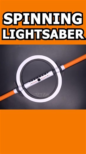 SPINNING LIGHTSABER #diy #paper #tutorial