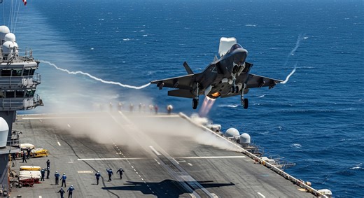 11K views · 148 reactions | The Crazy Process of Landing a Fighter Jet on an Aircraft Carrier Deck in Rough Seas #fblifestyle #usnavy #aircraftcarrier #pilot #sailor #landing | The Arsenal | Facebook