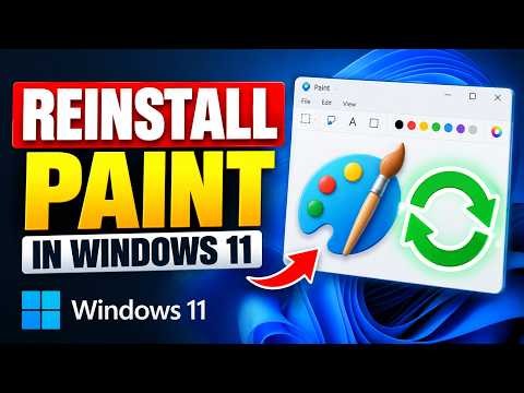 How To Reinstall Paint In Windows 11 | Quick Guide