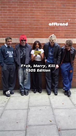 ⭐️The 5SOS Years⭐️ on Instagram: "5SOS playing “fuck, marry, kill” with skinny jeans, bandanas and flannels (and Ashton is taking a hint front the band 💀) via @offtrendhq ⭐️"