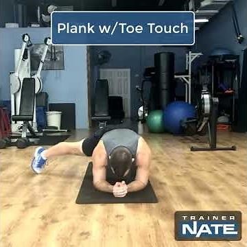 Plank with Toe Touches