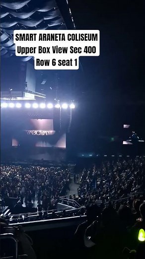 Smart Araneta Coliseum Upper Box Seat View #UpperBox #SeatView #aranetacoliseum #concerts
