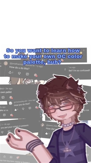 Gacha Life Color pallette TUTORIAL!!~★ #gachalife #colors #gacha #tutorial