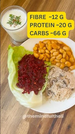 The Ultimate High-Fiber Balanced Indian Vegetarian thali| 20g Protein Recipe