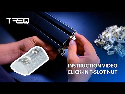 How To Insert a (Click In) T-Slot Nut | Treq