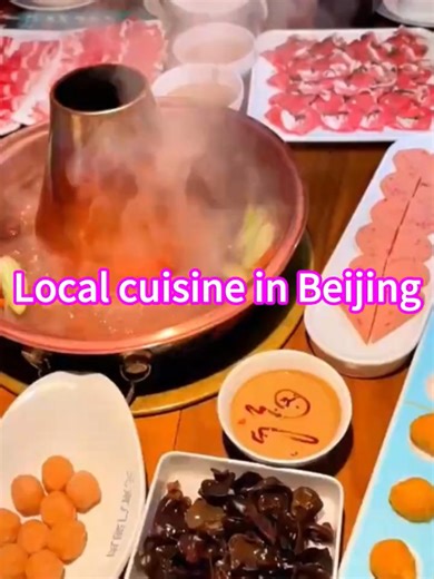 Local cuisine in Beijing-Beijing Hotpot A pot of boiling soup, two chopsticks of fresh meat, three to five friends, chatting and laughing around the stove - this is the warm charm of the old Beiing copper pot braised meat crossing time. Ingredients: Fresh Words First Lamb is Best #Hotpot #Beijing food #Beijing roast duck #Beijing trip #Beijing Travel #China travel #Tour Beijing #China trip #Discovery China