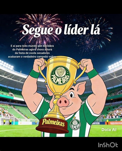 E aí secadores tá na hora de chorar o Palmeiras é o líder