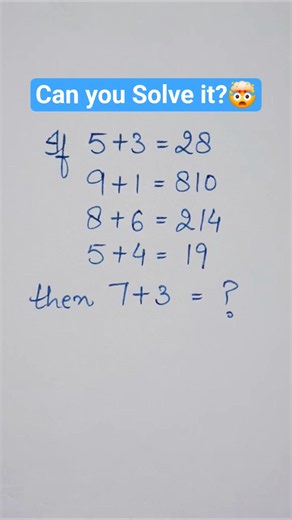 Math Puzzle Challenge🧠 Can You Solve It? #mathspuzzle #brainteaser #iqtest #canyousolvethis #puzzle