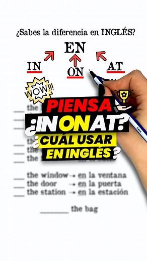 Ramona Diana Mielu on Instagram: "⭐TE ENSEÑO COMO USAR IN ON AT en INGLÉS🧠👉 CÓMO SE DICE en INGLÉS... 💛 ¿Lo sabes?, APRENDER INGLÉS así ES MÁS FÁCIL, aprende LA DIFERENCIA con EJEMPLOS y CUÁL USAR con ESTE SUPER TRUCO🚀 ❤️DEJA TU LIKE 📣COMENTA "Quiero" 💌 ¡Y te enviamos LA APP DIRECTAMENTE para que la descargues AHORA! 🐼Con LINGOPANDA tendrás un tutor de inglés con la tecnología de la INTELIGENCIA ARTIFICIAL, podrás practicar, conversar, aprender y corregir tu inglés de la mejor manera y, s