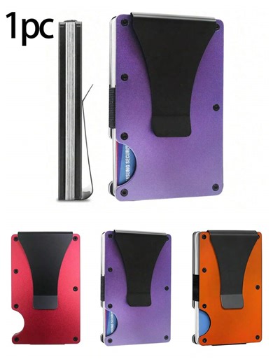 Carbon Fiber Metal Card Holder, Anti-Theft, Nfc, Ultra-Thin And Compact, Large Capacity, Demagnetizing Wallet, Bank Card Holder, Aluminum Alloy Ultra-Thin Scratch-Resistant Wallet, Easy-Access Wallet, Multi-Function Metal Wallet, Daily Gift, Boyfriend/Husband/Dad, Business Card Holder, Men'S Credit