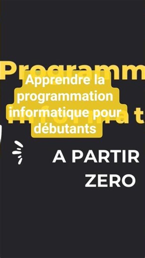 Apprendre la programmation informatique pour débutants #apprendre #français