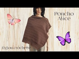 TUTO : un poncho facile original au crochet ! #elyloucrochette #crochet